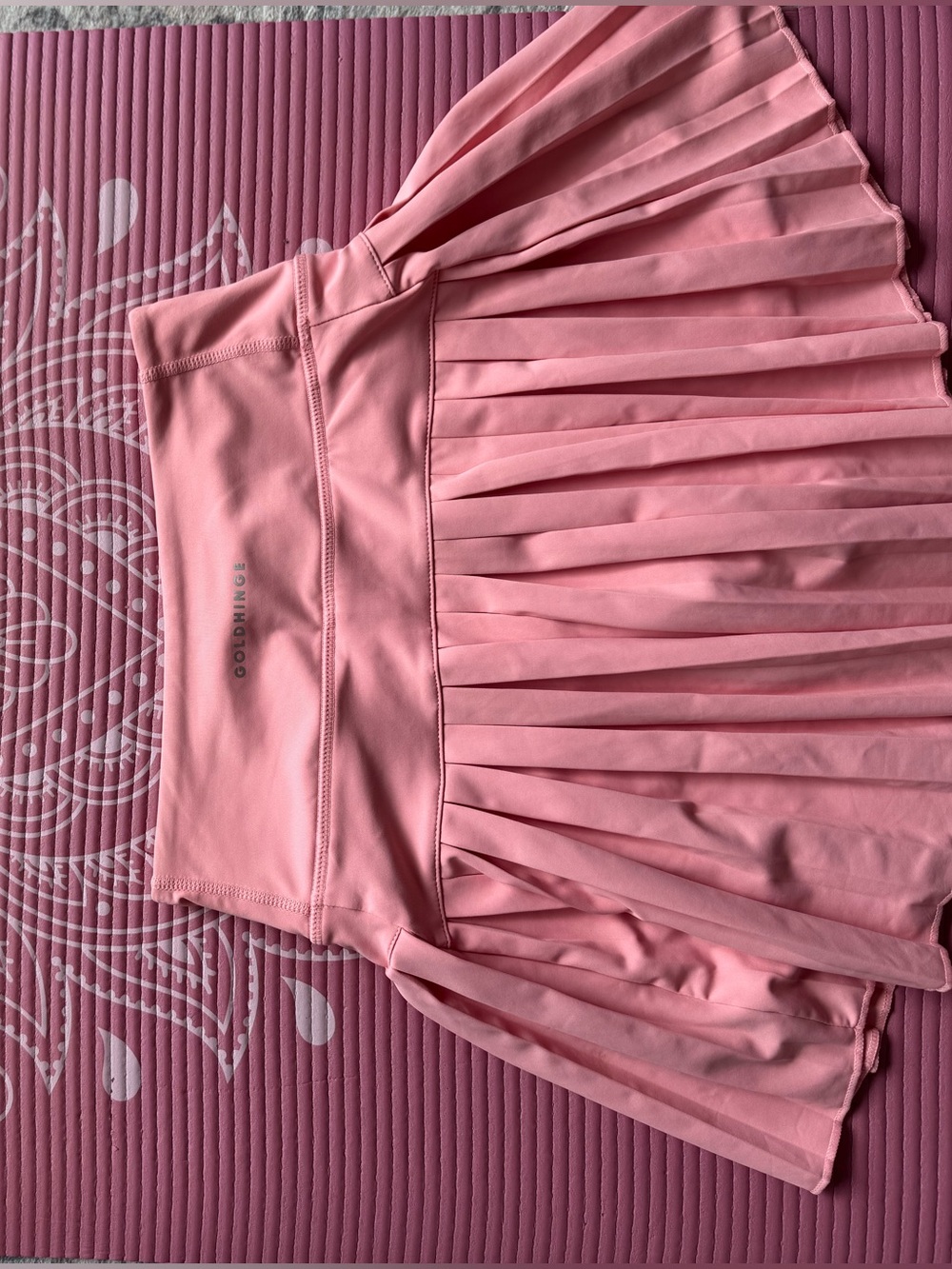 Pleated Pink Skater Skirt